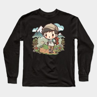 Ready to conquer this mountain with my kawaii hiking squad Long Sleeve T-Shirt